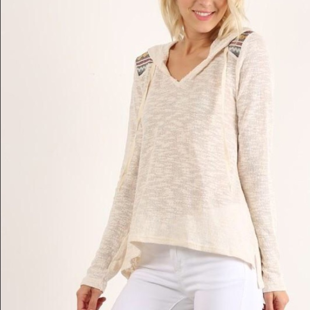 Yoke Hoodie Top